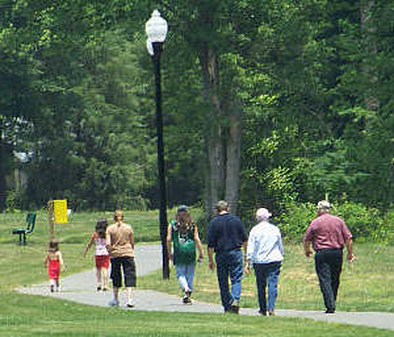 Walking Trail at City Park in Wadesboro, NC