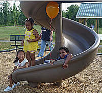 Slide at Playground at Wadesboro Park