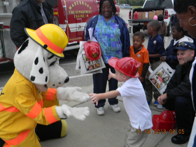 sparky wadesboro fire safety training for kids