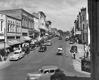 historic photo of 1940s wadesboro nc