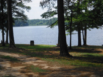 municipal lake for fishing and boat rentals